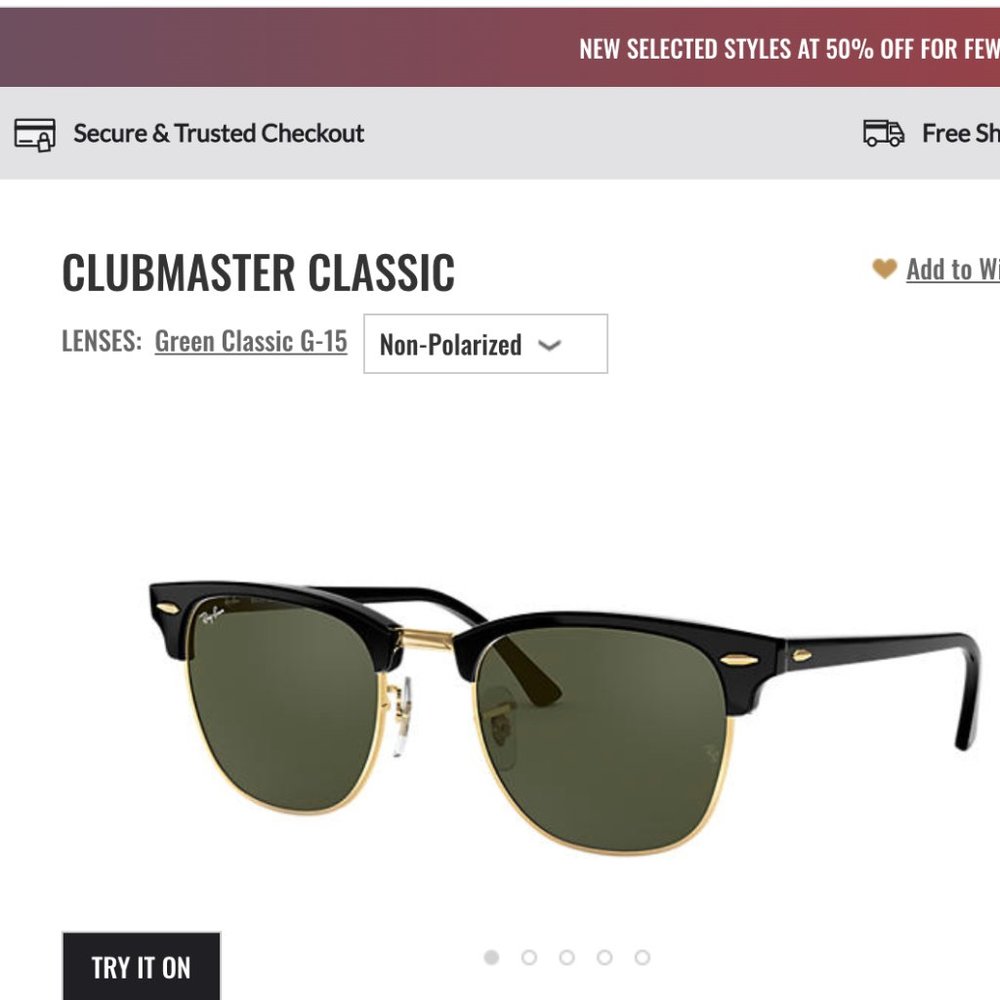 Clubmaster Classic Raybans